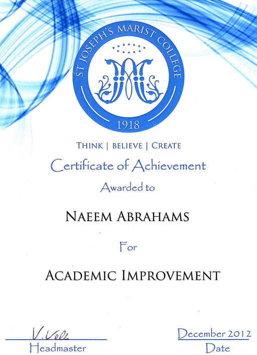 Certificate